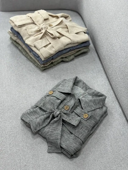 مانتو کفتان لینن کنفی زارا(ایراد دار)