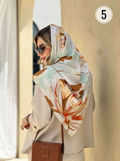 روسری نخی طرحدار کد 175