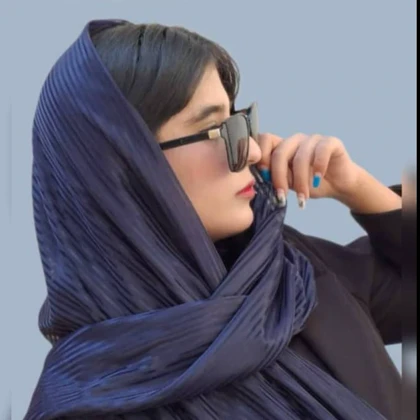 شال زنانه راه راه مدل مجلسی