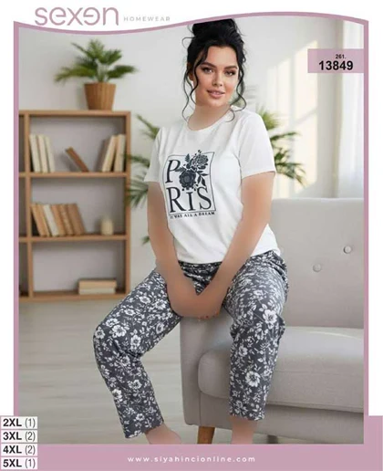 تیشرت شلوار بیگ سایز sexen کد 13849