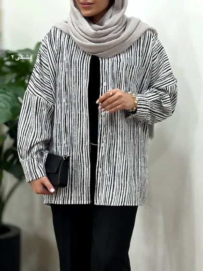 تونیک مانتویی جلو دکمه پاستیلی