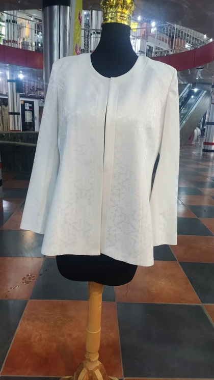 کت زنانه مجلسی سفید