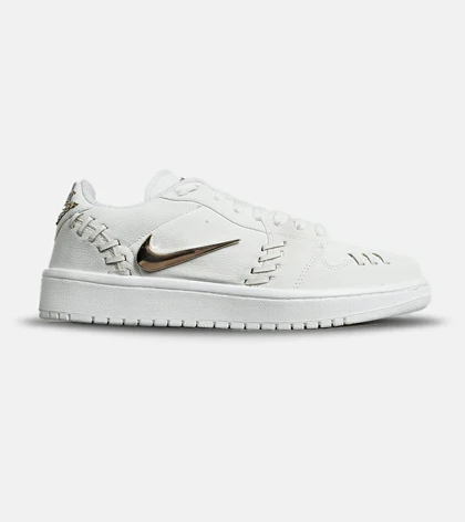 کفش کتانی مردانه و زنانه سفید NIKE jordan 1 low gold