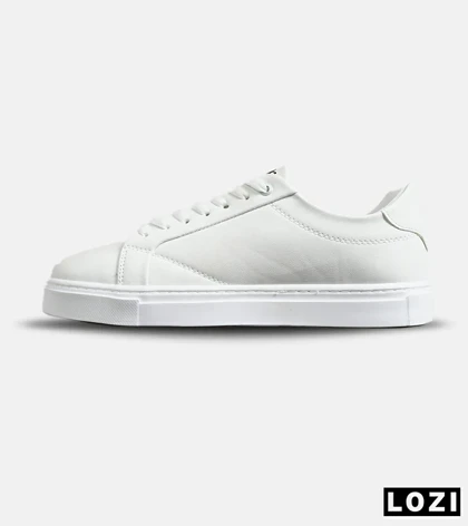 کفش کتانی کژوال مردانه و زنانه سفید BERSHKA مدل 7763