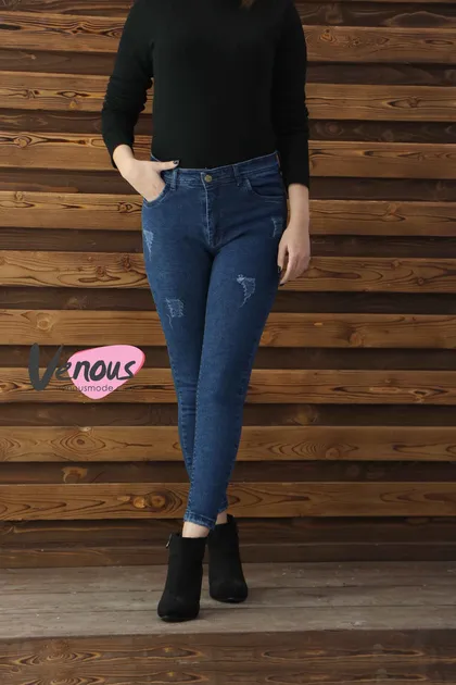 شلوار جین آبی تیره