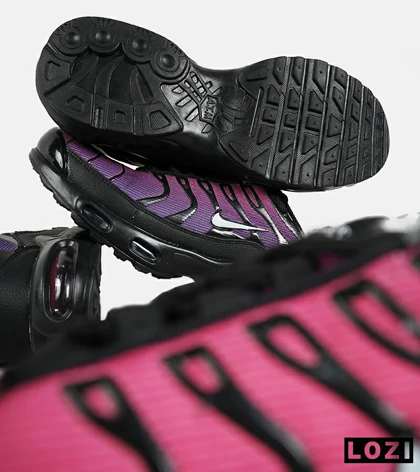 کفش کتانی مردانه و زنانه مشکی بنفش NIKE AirMax Plus TN Ultra مدل 7170