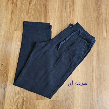 شلوار لینن کج راه