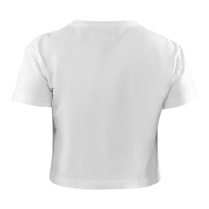 کراپ آستین کوتاه ورزشی زنانه جیم شارک مدل PB-4L1188 سفید