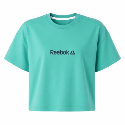 کراپ آستین کوتاه طرح Reebok