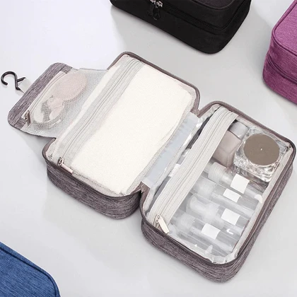 تراول بگ سه تیکه clean space دارای آویز رنگ طوسی