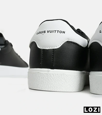 کفش کتانی مردانه و زنانه مشکی سفید LOUIS VUITTON