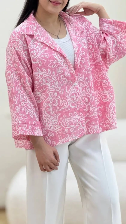 شومیز باکسی ترمه