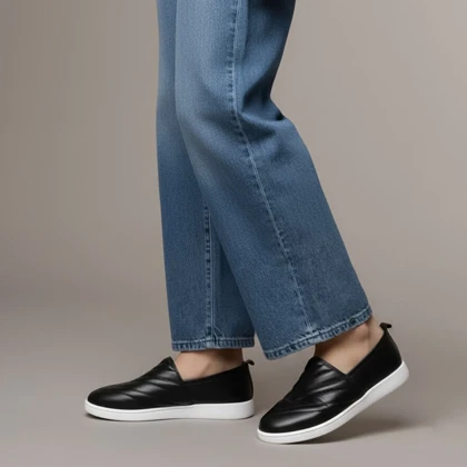 کفش چرم کالج زنانه 0018