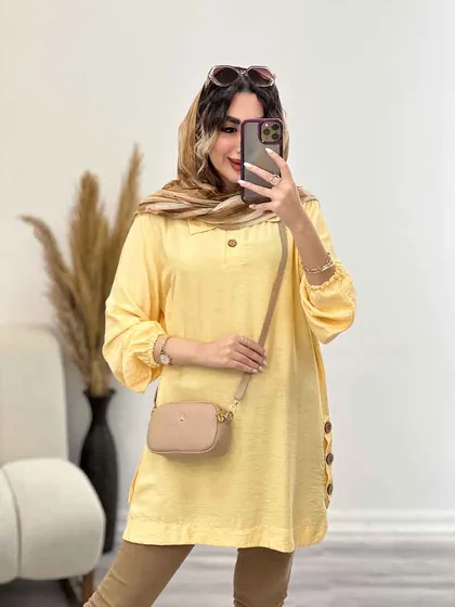شومیز جلو بسته بغل سه دکمه