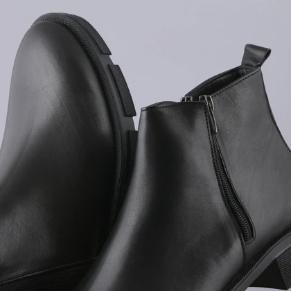 نیم بوت مردانه چرم یلسان مدل تایسز کد 515-GN