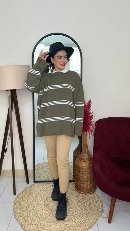 بافت راه راه زنانه