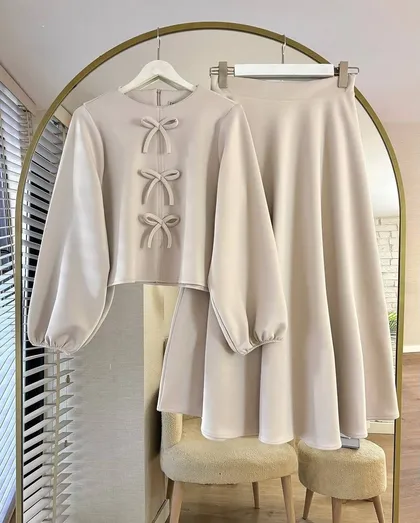 شومیز دامن عروسکی تناز کد 81213