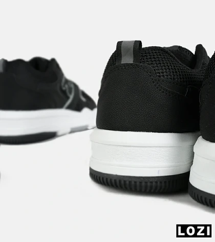 کفش کتانی مردانه و زنانه مشکی سفید NEW BALANCE 550
