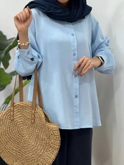 تونیک مانتویی سیلک لطیف 5