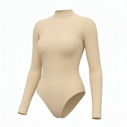 بادی نخی یقه سه سانت کرم مه جامه