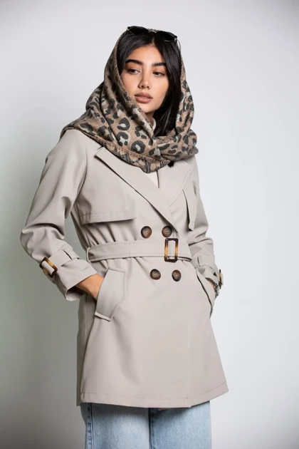 بارانی زنانه سانتانا ژیله دوبل میدی