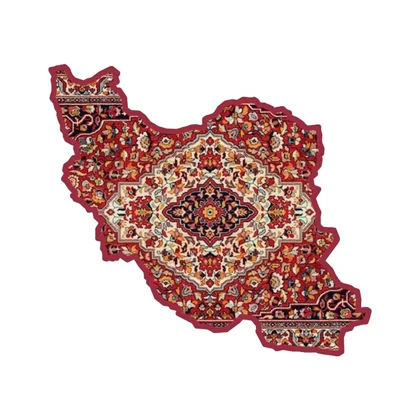 استیکر پارچه و لباس پاد آفرین مدل نقشه ایران کد 1017