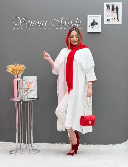 مانتو بلند ژیله دار