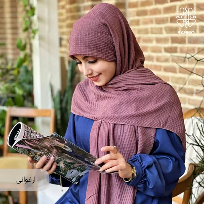 روسری نخ پلیسه اکلیل