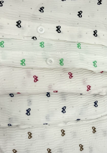 شومیز ساده طرح پاپیون ریز کد11