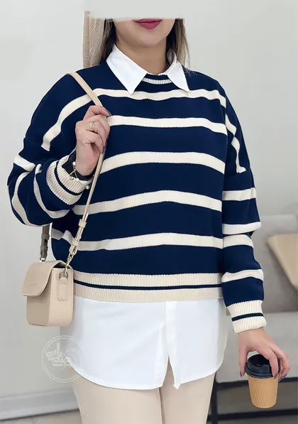 پلیور بافت زبرا