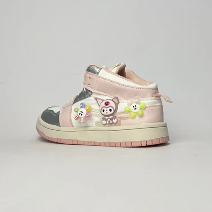 کفش بچگانه چراغدار ملودی عروسک دار صورتی