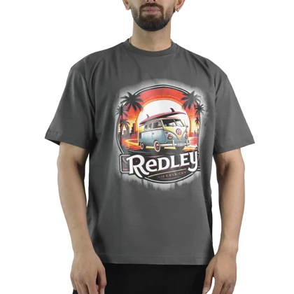 تیشرت باکسی اسپرت ردلی مدل SPL-4B0263 طوسی تیره