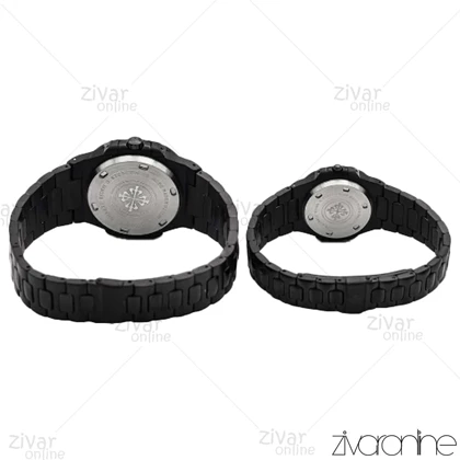 ست ساعت پتک فیلیپ ناتیلوس مشکی 106037