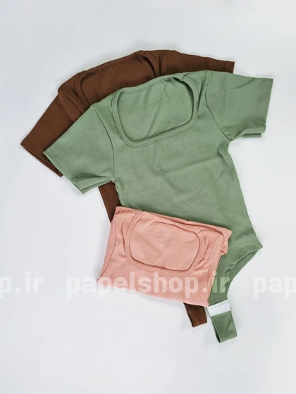 بادی کبریتی یقه خشتی آستین کوتاه