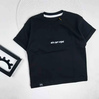 تیشرت مشکی پسرانه WHITE