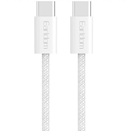 کابل دو سر تایپ سی ارلدام مدل EC-196C-C توان 60 وات 1 متر