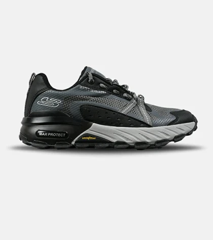 کفش کتانی طبی ورزشی طوسی مشکی SKECHERS max protect مدل 7770