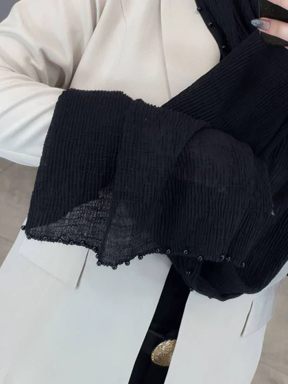 1841- شال مشکی دالیا