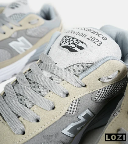 کفش کتانی بزرگ پا کرم طوسی NEW BALANCE 993