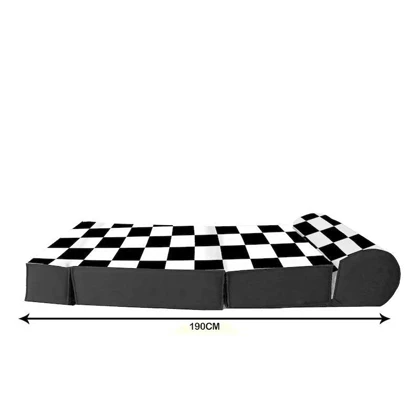 کاناپه تخت شو یک نفره شطرنجی مدل M1123