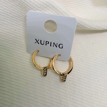 گوشواره ژوپینگ طرح «میخ» (Nail) | ترکیب جسارت صنعتی و درخشش نگین