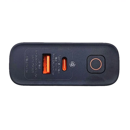 پاوربانک 10000 تایپ سی و یو اس بی 22.5 وات طرح نیمه شفاف بیسوس PPTSZ10 B10451500211