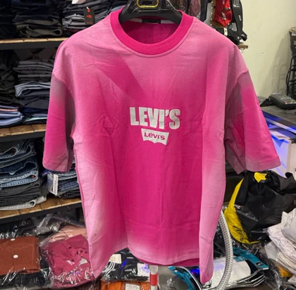 تیشرت اوورسایز LEVI'S 501 Los Angeles Edition صورتی مد روز کالیفرنیا درایم