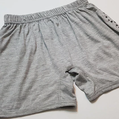 شورت مردانه پادار پنبه‌ای کد 43-105040 طوسی