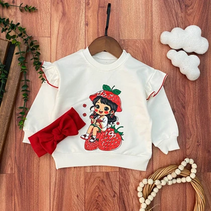 بلوز دخترانه نقلی با هدبند