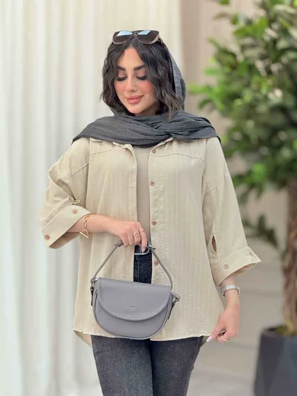 شومیز سر آستین دو دکمه