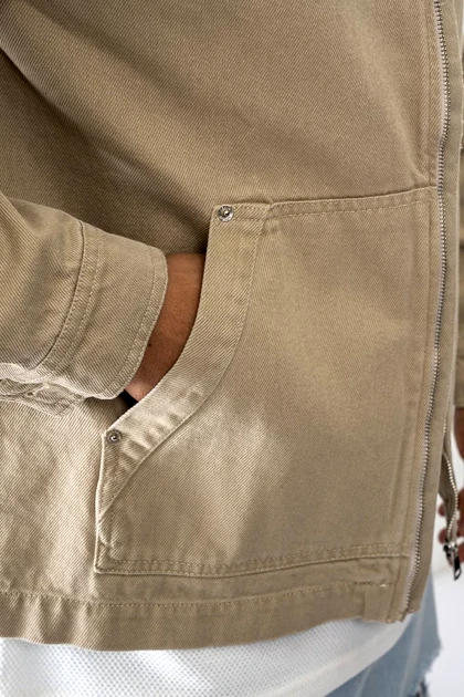 جکت جیب‌دار کتان مردانه