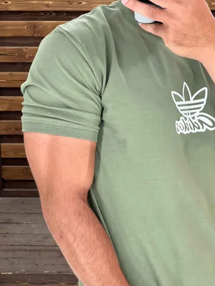 تیشرت یقه کشبافت ADIDAS