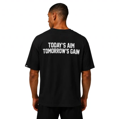 تیشرت مردانه زنانه اورسایز نخی 1991 today's aim tomorrow's gain مدل TS19115