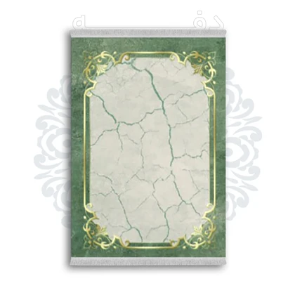 *جدید* فرشینه از جنس پارچه شانل مخمل ترک طرح فانتزی برند دفه کد 1719